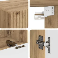 vidaXL Conjunto de mueble de TV 6 pcs Roble artesanal Roble artisan Online