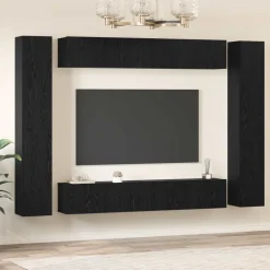 vidaXL Muebles Tv-Conjunto de mueble de TV Montaje en la pared 10 pcs