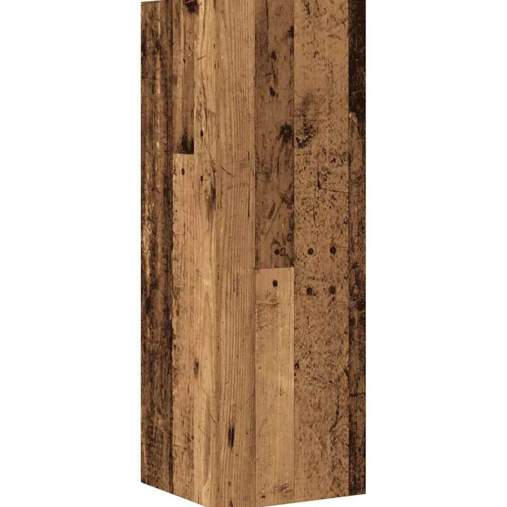 vidaXL Muebles Tv-Conjunto de mueble de TV 4 piezas montado la pared madera vieja