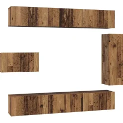 vidaXL Conjunto de mueble de TV 8 pcs Madera envejecida Outlet