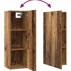 vidaXL Conjunto de mueble de TV 8 pcs Madera envejecida Outlet