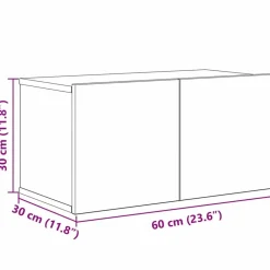vidaXL Conjunto de mueble de TV 8 pcs Madera envejecida Outlet