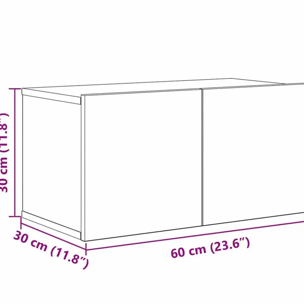vidaXL Conjunto de mueble de TV 8 pcs Madera envejecida Outlet