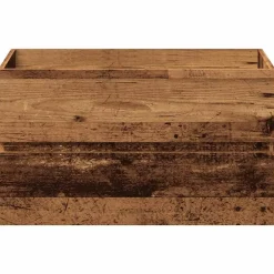 vidaXL Conjunto de muebles de baño de madera antigua madera ingeniería Madera envejecida Hot