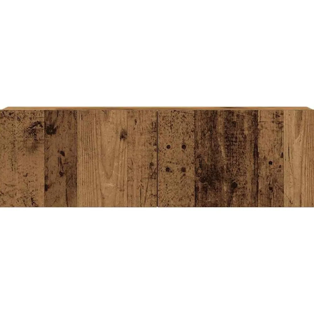 vidaXL Muebles Tv-Conjunto de mueble de TV 5 piezas montado la pared madera vieja