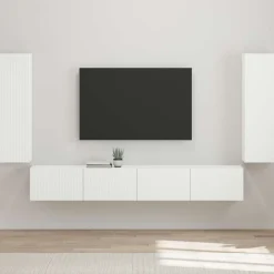 vidaXL Conjunto de mueble para TV de pared 4 pcs brillante Hot