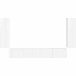 vidaXL Conjunto de mueble para TV de pared 4 pcs brillante Hot