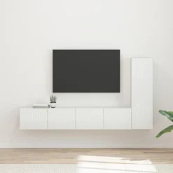 vidaXL Muebles Tv-Conjunto de mueble de TV 3 pcs Madera de ingeniería