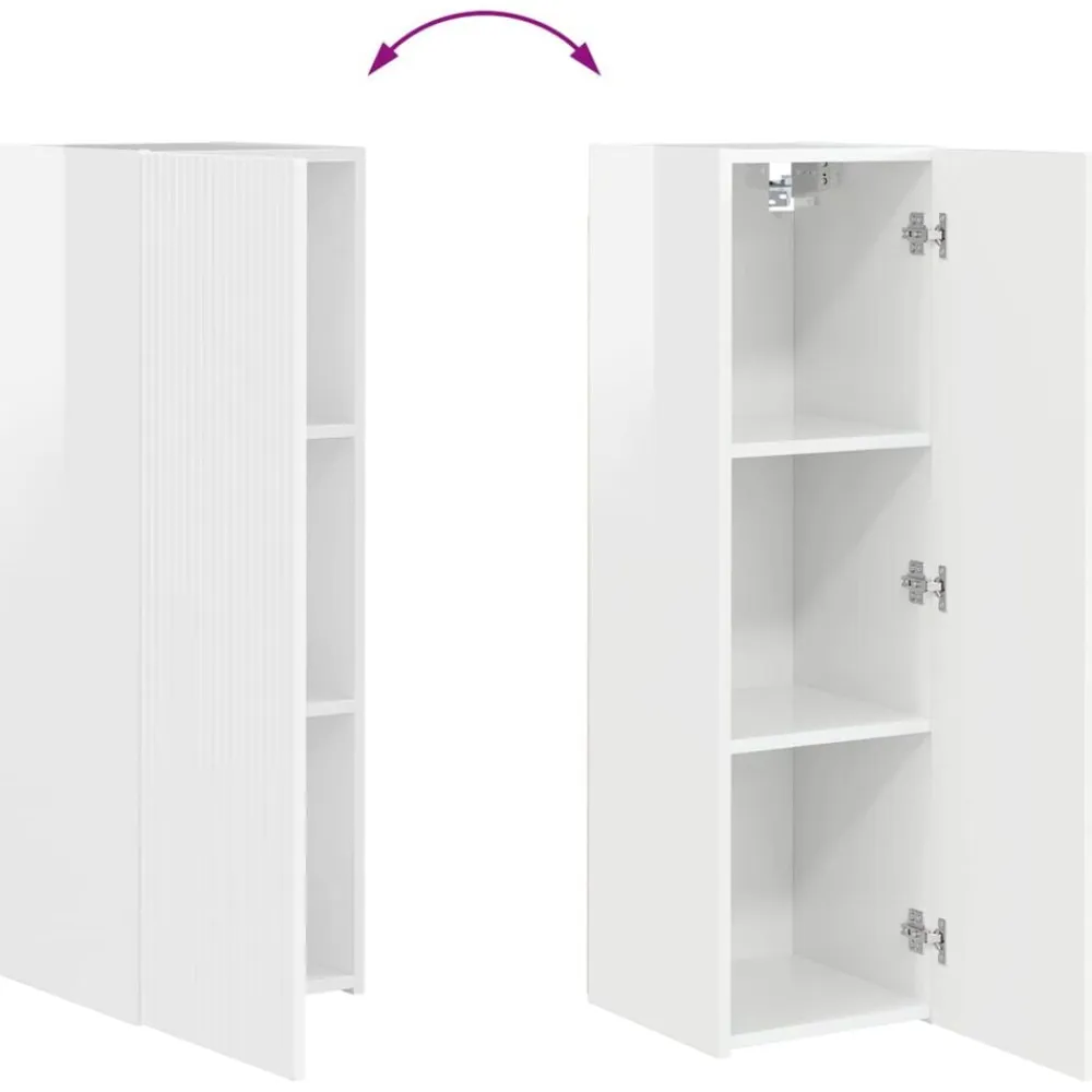 vidaXL Muebles Tv-Conjunto de mueble de TV 3 pcs Madera de ingeniería