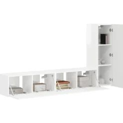 vidaXL Muebles Tv-Conjunto de mueble de TV 3 pcs Madera de ingeniería