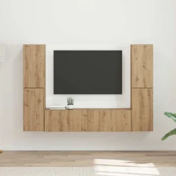 vidaXL Conjunto de mueble de TV 6 pcs Roble artesanal Roble artisan Best