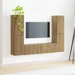 vidaXL Conjunto de mueble de TV 6 pcs Roble artesanal Roble artisan Best