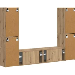 vidaXL Conjunto de mueble de TV 6 pcs Roble artesanal Roble artisan Best