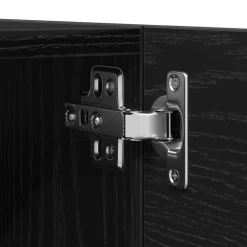 vidaXL Conjunto de mueble de TV Madera de ingeniería Roble negro Outlet