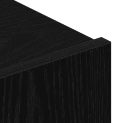 vidaXL Conjunto de mueble de TV Madera de ingeniería Roble negro Outlet