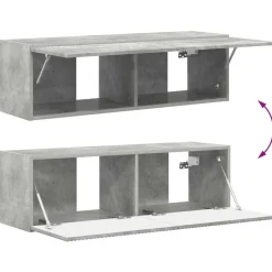 vidaXL Muebles Tv-Conjunto de mueble de TV 5 pcs Gris Concreto