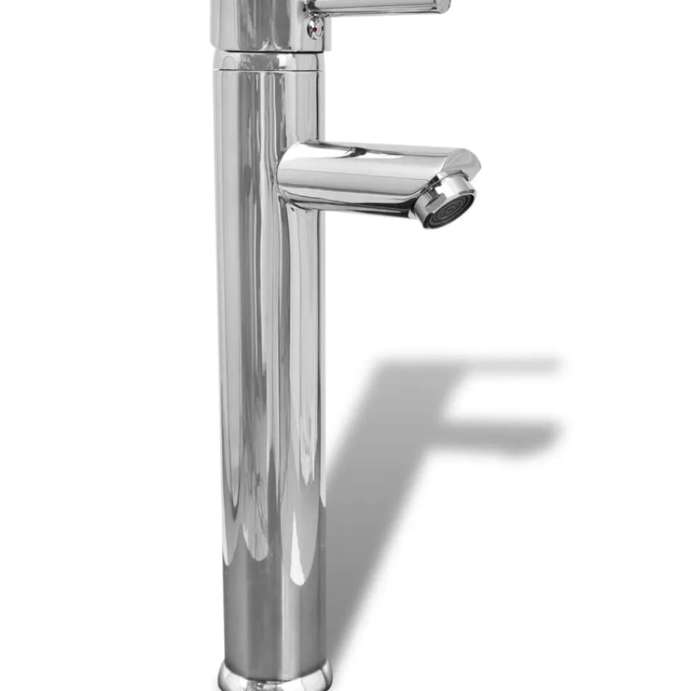 vidaXL Conjuntos De Muebles-Conjunto de muebles de baño con lavabo y grifo 4 piezas