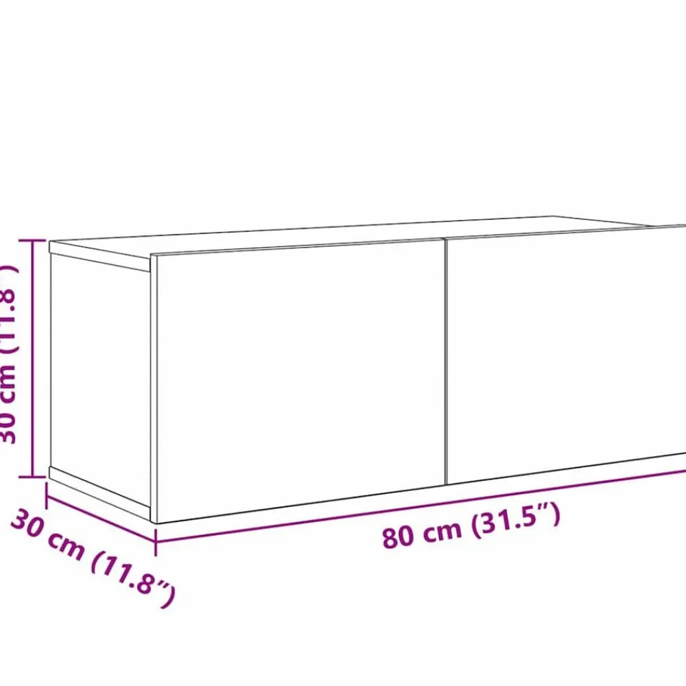 vidaXL Muebles Tv-Conjunto de mueble de TV Montaje en la pared 8 pcs