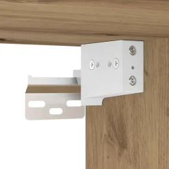 vidaXL Conjunto de mueble de TV en la pared con luces LED 7 pcs Roble artisan