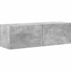 vidaXL Conjunto de mueble de TV 4 pcs Gris Concreto Gris hormig&oacute;n Online