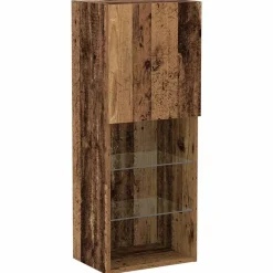 vidaXL Muebles Tv-Conjunto de mueble de TV Madera vieja 40,5 x 30 x 102 cm