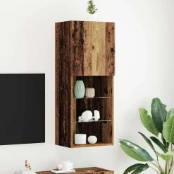vidaXL Muebles Tv-Conjunto de mueble de TV Madera vieja 40,5 x 30 x 102 cm