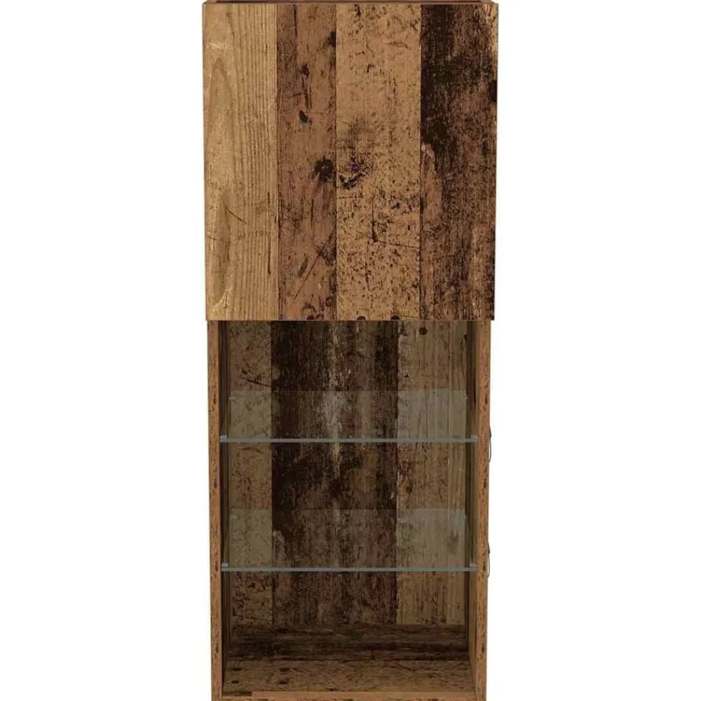 vidaXL Muebles Tv-Conjunto de mueble de TV Madera vieja 40,5 x 30 x 102 cm