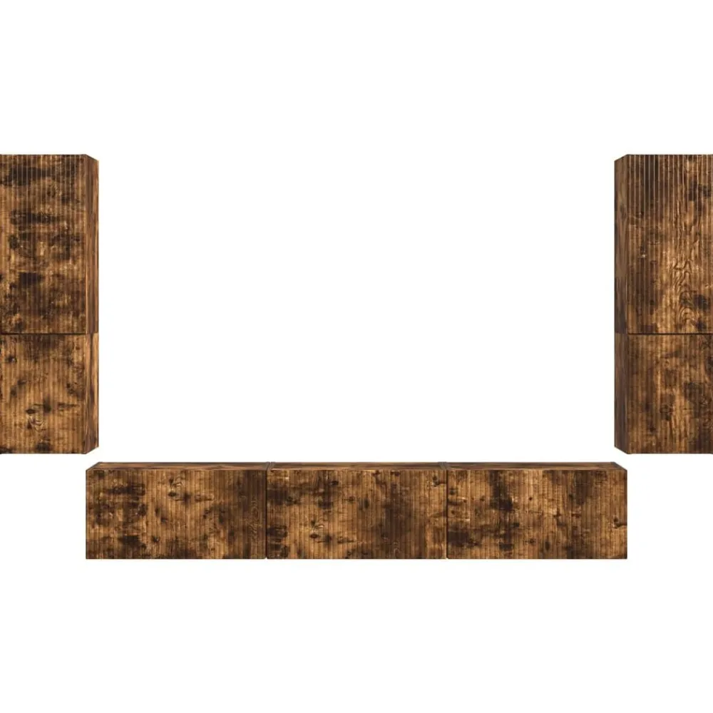 vidaXL Muebles Tv-Conjunto de mueble de TV 4 pcs