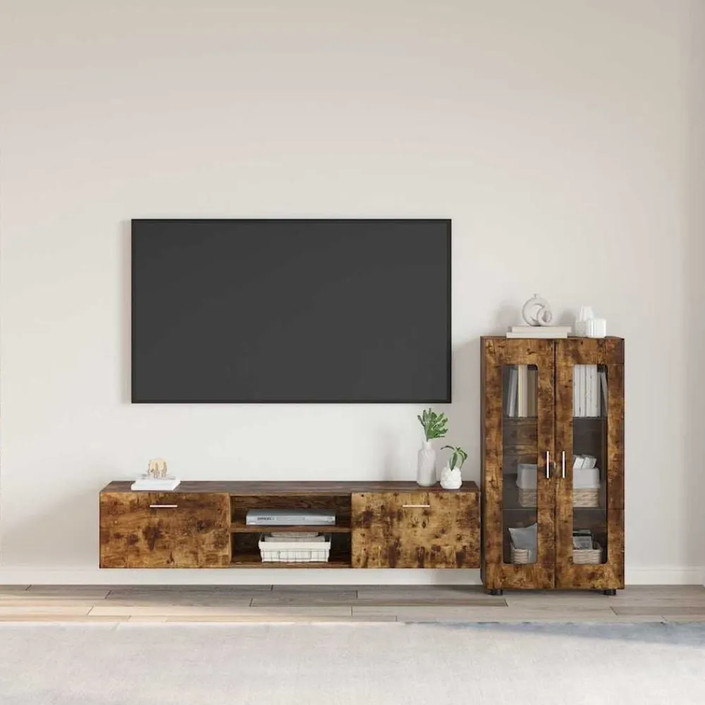 vidaXL Conjuntos De Muebles-Conjunto de mueble de TV con cajón FLORIN