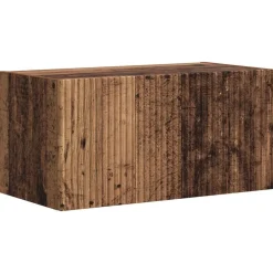 vidaXL Conjunto de mueble de TV Montaje en la pared 4 pcs Madera vieja Madera envejecida Discount