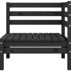 vidaXL Muebles De Jardín-Conjunto de muebles de jardín 3 piezas madera maciza pino