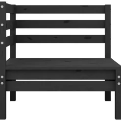 vidaXL Muebles De Jardín-Conjunto de muebles de jardín 3 piezas madera maciza pino