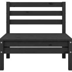 vidaXL Muebles De Jardín-Conjunto de muebles de jardín 3 piezas madera maciza pino