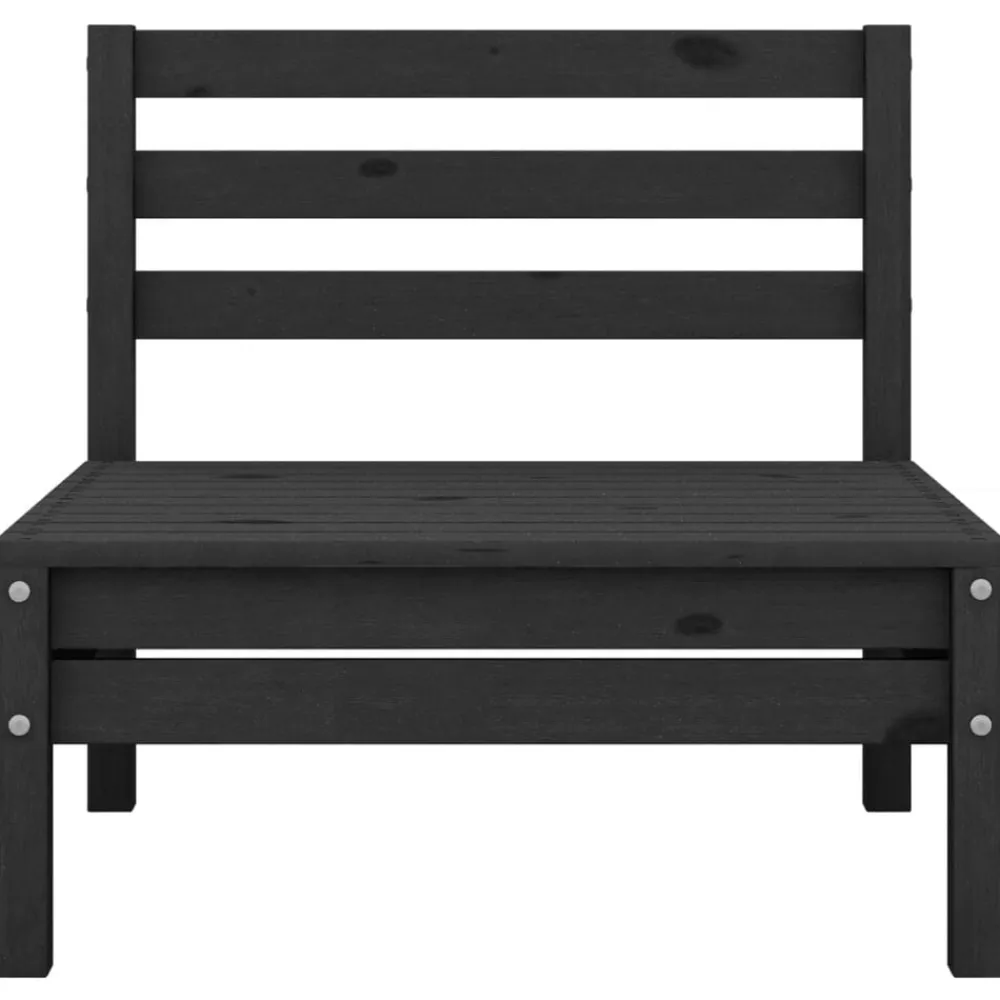 vidaXL Muebles De Jardín-Conjunto de muebles de jardín 3 piezas madera maciza pino