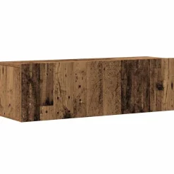vidaXL Muebles Tv-Conjunto de mueble de TV 6 piezas montado la pared madera vieja