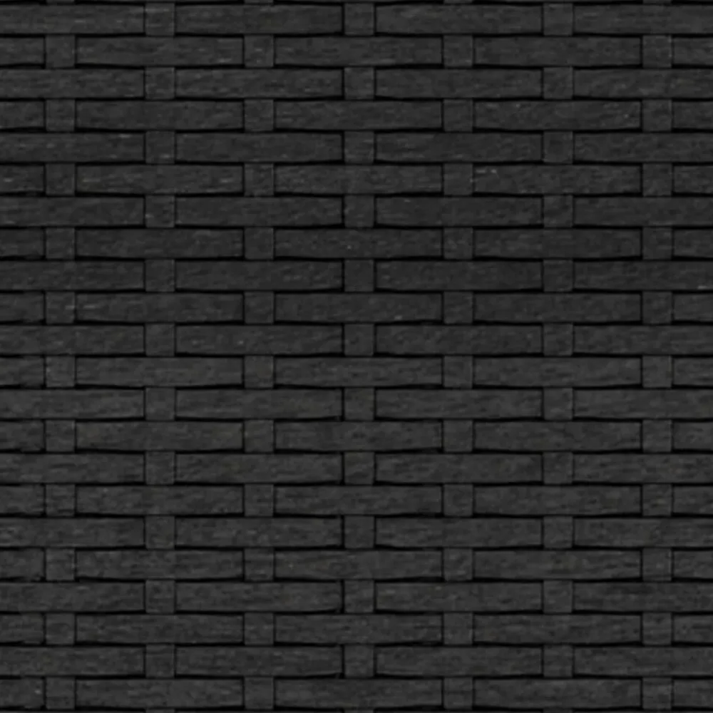 vidaXL Conjunto de muebles de jardín ratán sintético Negro Online