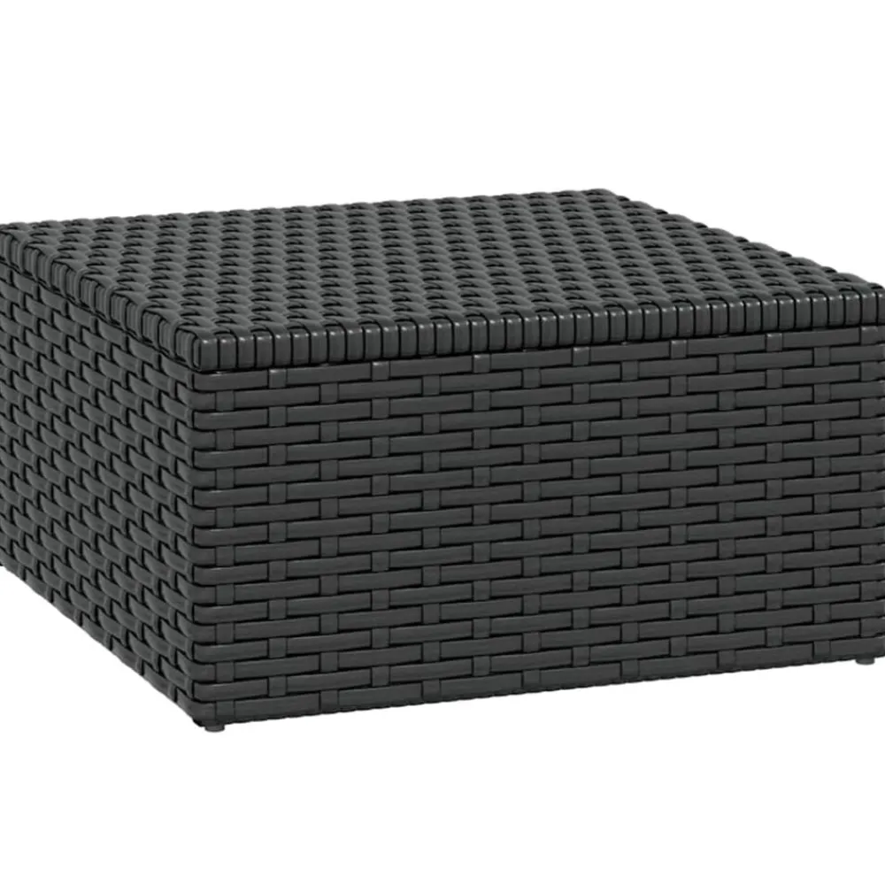 vidaXL Conjunto de muebles de jardín ratán sintético Negro Online