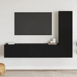 vidaXL Muebles Tv-Conjunto de mueble de TV 4 pcs 130,5 x 30 x 140 cm