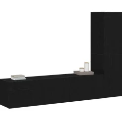 vidaXL Muebles Tv-Conjunto de mueble de TV 4 pcs 130,5 x 30 x 140 cm