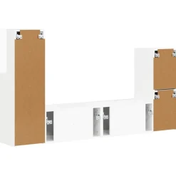 vidaXL Muebles Tv-Conjunto de mueble de TV 4 pcs Madera de ingeniería
