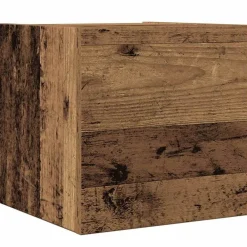vidaXL Conjunto de mueble de TV 8 piezas montado la pared madera vieja Madera envejecida Outlet