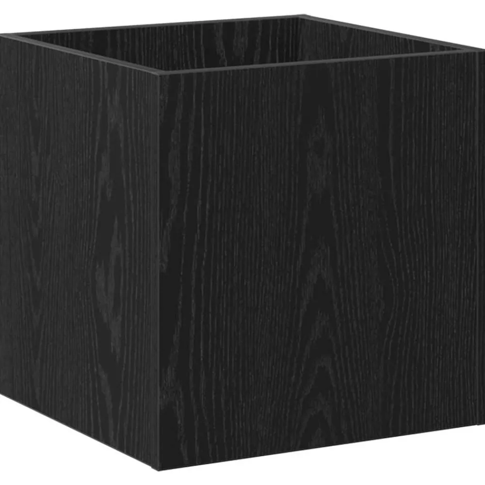 vidaXL Conjunto de muebles de recibidor 5 pcs Madera de ingeniería Roble negro Clearance