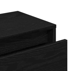 vidaXL Conjunto de muebles de recibidor 5 pcs Madera de ingeniería Roble negro Clearance