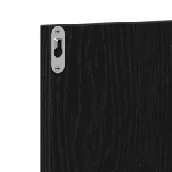 vidaXL Conjunto de muebles de recibidor 5 pcs Madera de ingeniería Roble negro Clearance