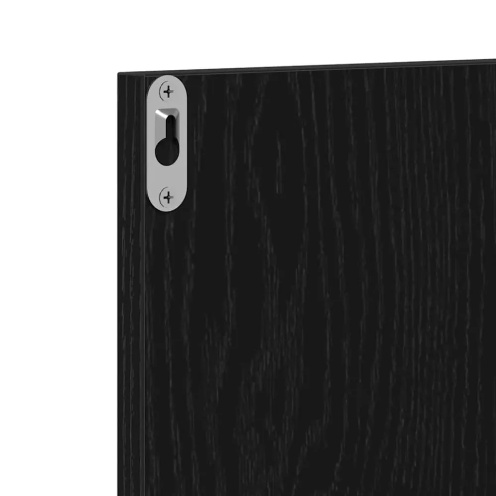 vidaXL Conjunto de muebles de recibidor 5 pcs Madera de ingeniería Roble negro Clearance