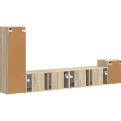 vidaXL Muebles Tv-Conjunto de mueble de TV Montaje en la pared 3 pcs