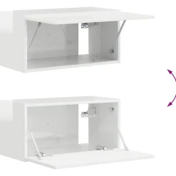 vidaXL Conjunto de mueble de TV 6 pcs Madera de ingeniería brillante