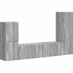 vidaXL Muebles Tv-Conjunto de mueble de TV 4 pcs Madera de ingeniería