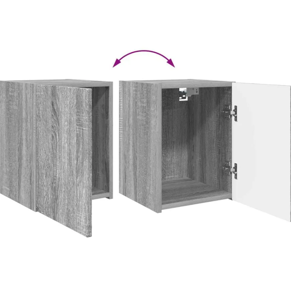 vidaXL Muebles Tv-Conjunto de mueble de TV 4 pcs Madera de ingeniería