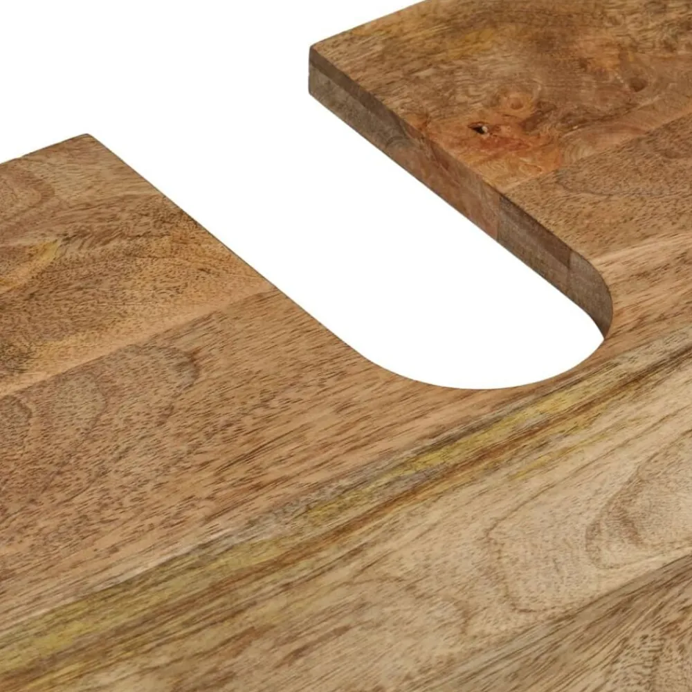 vidaXL Conjunto de muebles de baño 2 piezas madera maciza de mango Discount